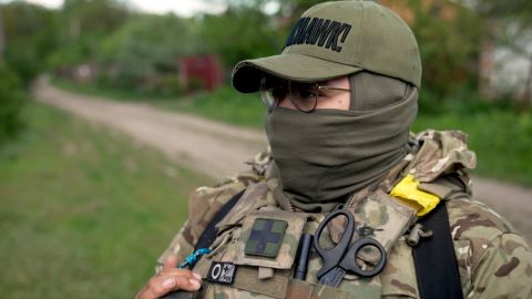 21-year-old American paramedic known as "Baby Dog," who bought a one-way ticket to Ukraine to join the fight to defend the nation from being attacked by Russian forces.