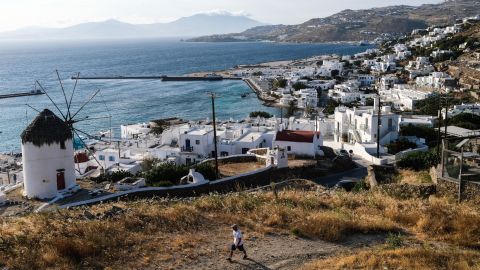 A view of Boni Windmill and the Old Port of Mykonos in May 2020. This summer lodging will be tight, one travel advisor says.