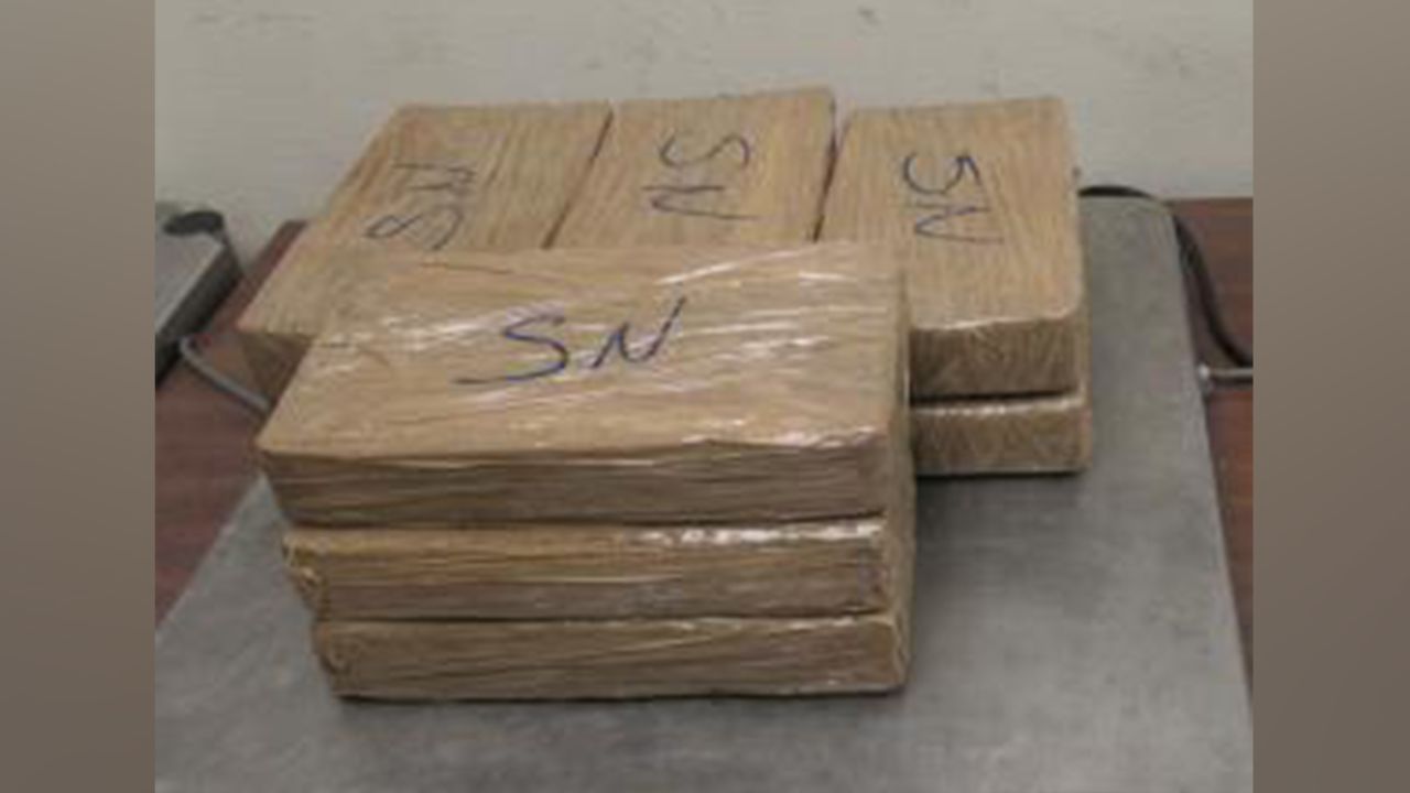 Packages containing 22 pounds of alleged fentanyl were seized by CBP officers at Hidalgo International Bridge on June 8, 2022.