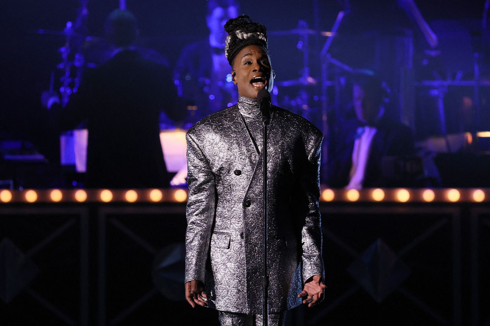 Billy Porter performs during the In Memoriam portion of the show.