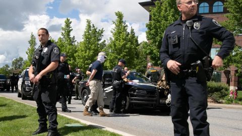 Police arrested 31 men near a Pride event in Coeur d'Alene, Idaho, Saturday.