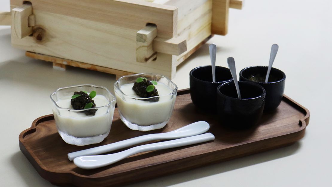 Mora's silken tofu dish.