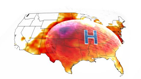 More than 125 million people are under heat alerts across the US 220613132226-weather-heat-dome-monday
