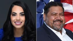 Mayra Flores, left, and Dan Sanchez, right, are both running in District 34 of Texas. 