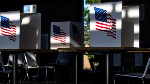 Voting areas are setup for the primary election at Bright Grandview Golf Course on Tuesday, June 7, 2022 in Des Moines.060722 Voting Mm 006 Jpg
