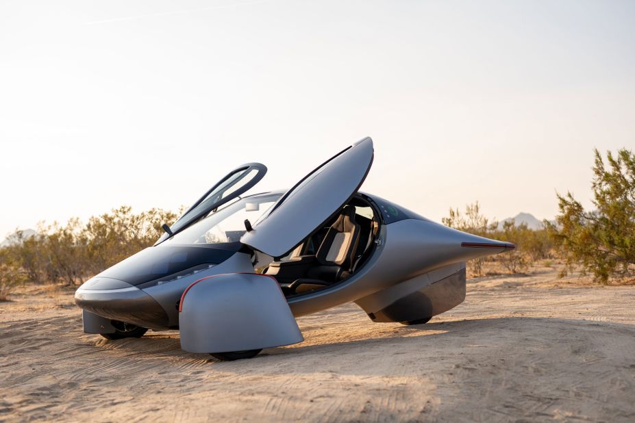 <strong>Spaced out:</strong> Inspired by fighter jets, <a href="https://aptera.us/vehicle/" target="_blank" target="_blank">Aptera's spaceship-like car </a>wouldn't look out of place in a sci-fi film. With solar panels covering the roof, its aerodynamic shape reduces energy use by 30% compared to other electric and hybrid vehicles, allowing around 40 miles (64 kilometers) of solar-powered driving every day -- which Aptera says could help reduce a car owner's carbon footprint by over <a href="https://aptera.us/" target="_blank" target="_blank">14,000 pounds of CO2 per year</a>. 