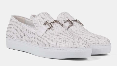 Marc Nolan Boardwalk Woven Horse-Bit Sneakers