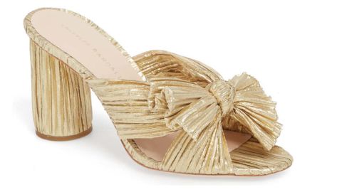 Loeffler Randall Penny Knotted Lamé Sandal
