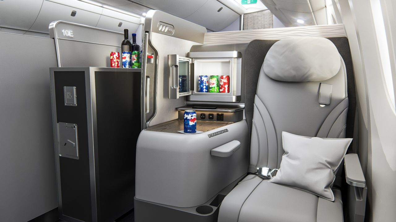 <strong>Winner Passenger Comfort -- Collins Aerospace:</strong> Collins Aerospace claims that its SpaceChiller passenger fridge concept would use half the energy of traditional airplane fridge designs. <br />