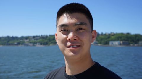 Hao Jia, an international student seen here in 2021, was expected to work as a software engineer at Coinbase, but his job offer was rescinded.