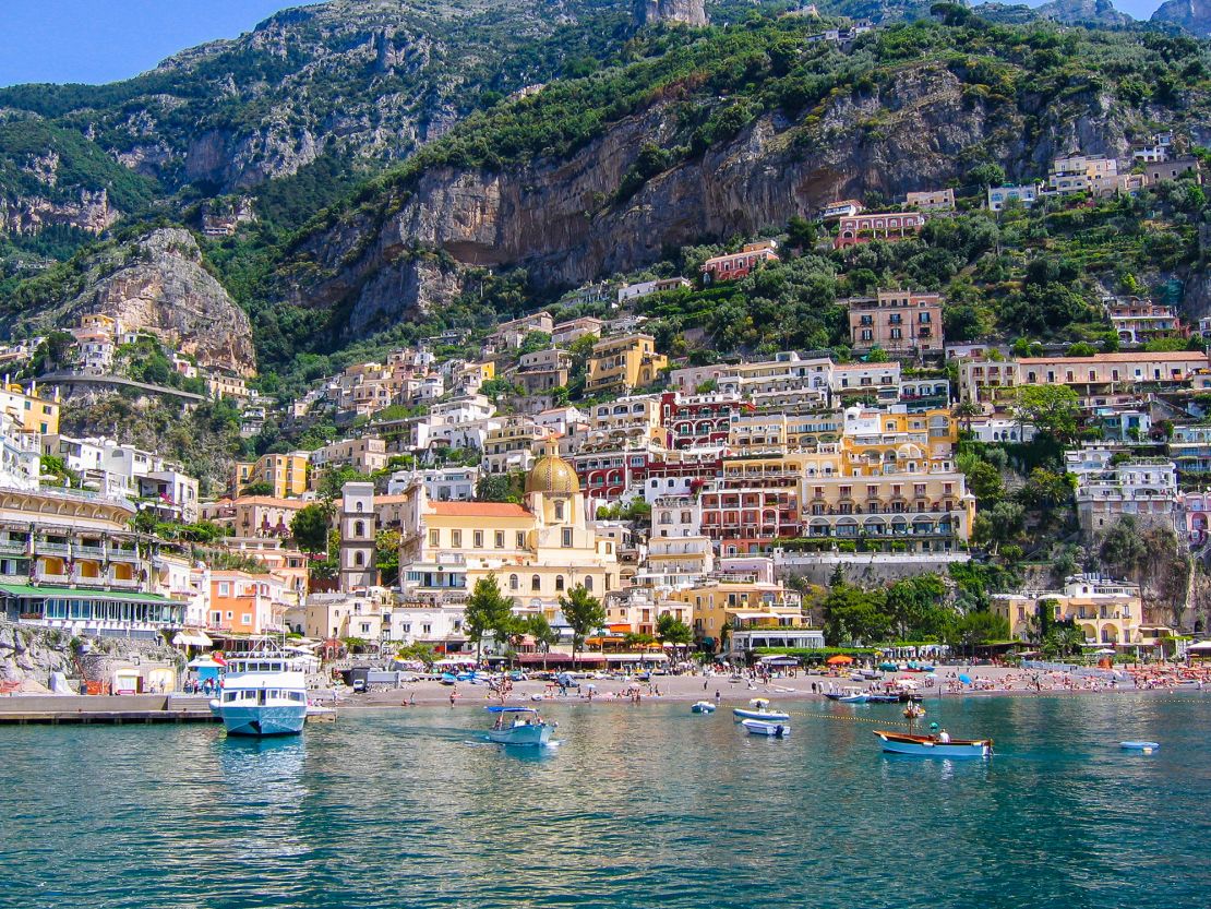 Tourists flock to the coast to see cliffside towns like Positano.