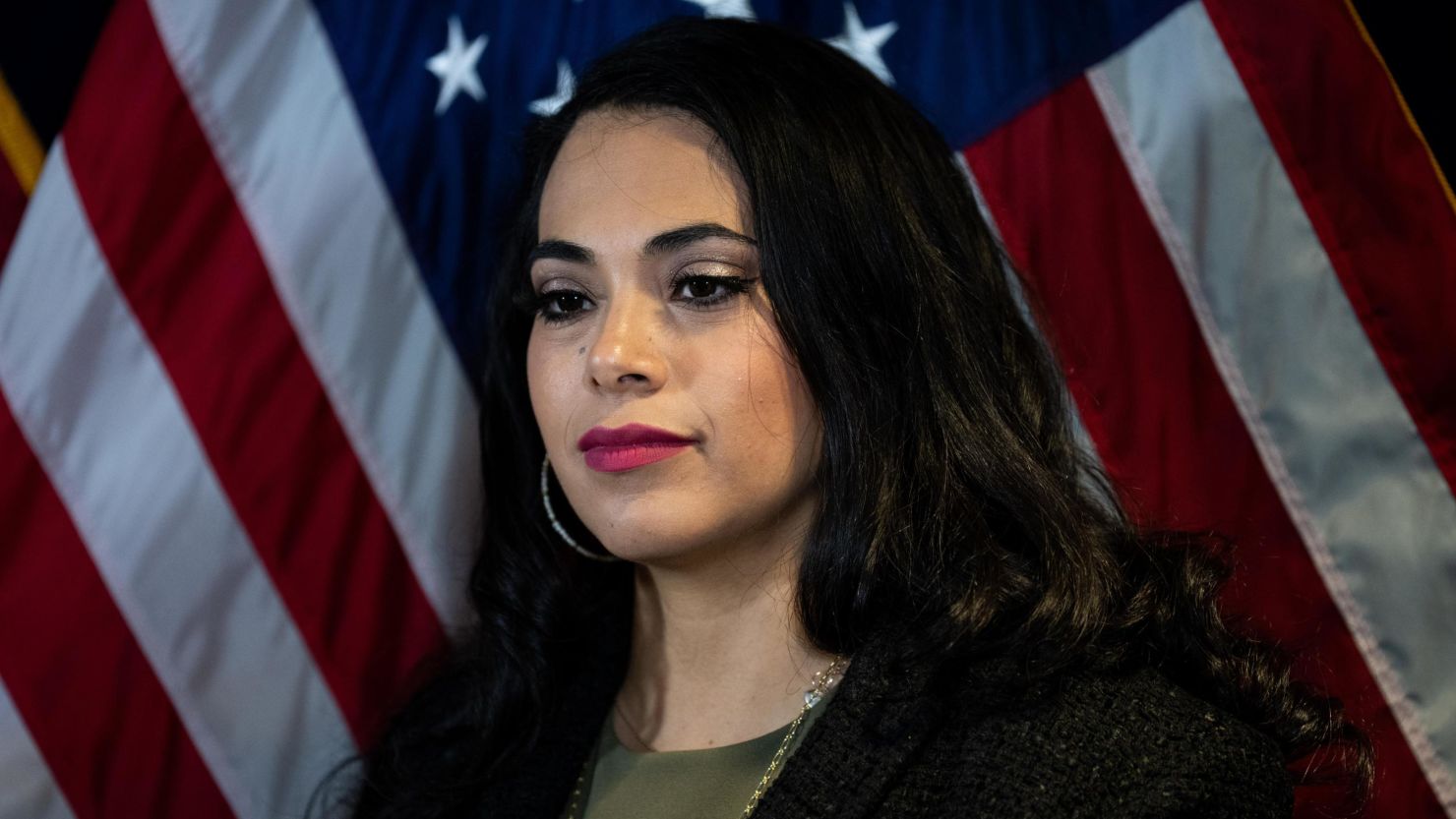 Texas congressional candidate Mayra Flores is seen at the Republican National Committee headquarters in Washington on May 17, 2022. 
