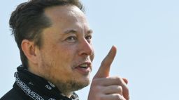 GRUENHEIDE, GERMANY - AUGUST 13: Tesla CEO Elon Musk talks during a tour of the plant of the future foundry of the Tesla Gigafactory on August 13, 2021 in Grünheide near Berlin, Germany. The US company plans to build around 500,000 of the compact Model 3 and Model Y series here every year. (Photo by Patrick Pleul/Pool/Getty Images)