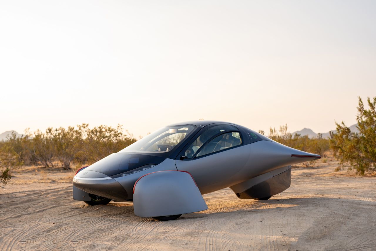 Aptera is developing a solar three-wheeler, which it hopes to begin producing in 2023. 