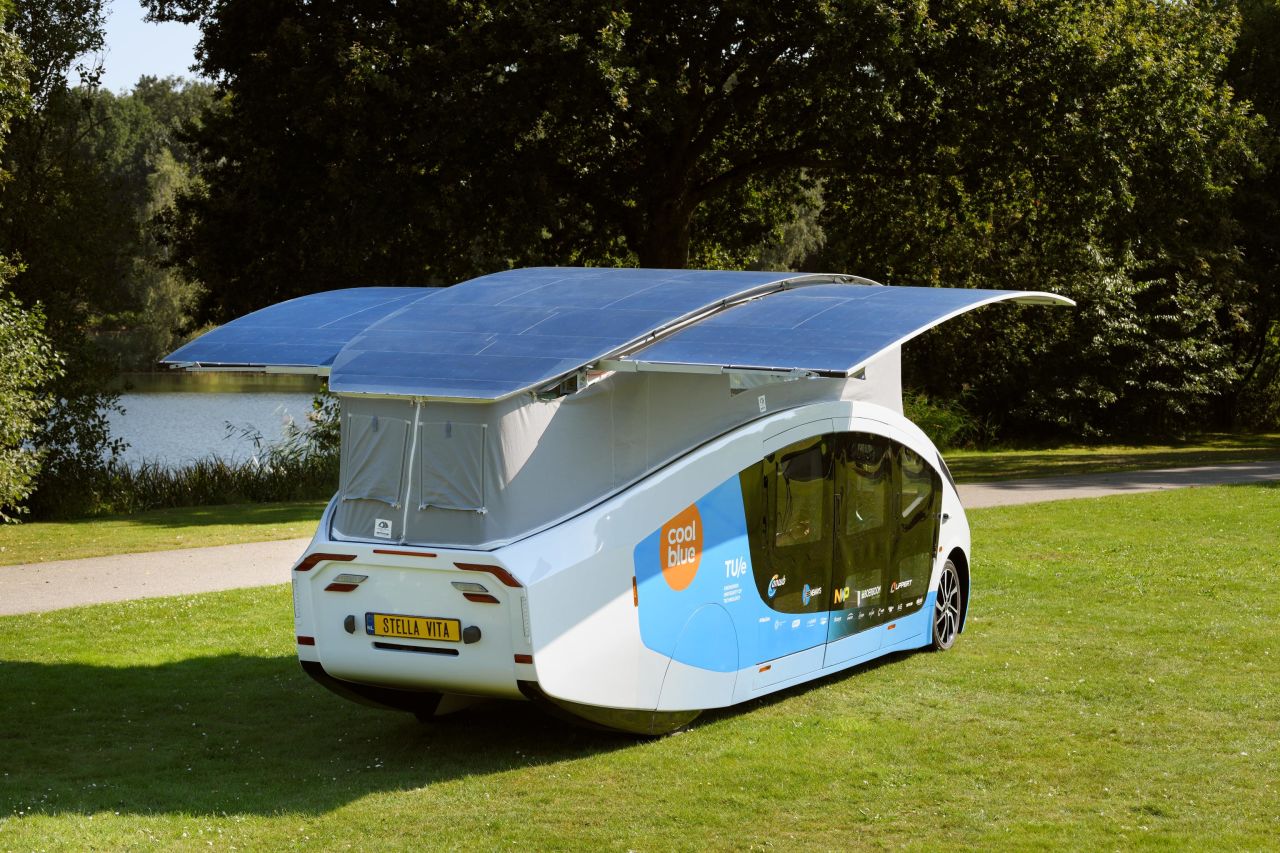Named "Stella Vita," it was produced by Solar Team Eindhoven 2021, a group of 22 students at the Eindhoven University of Technology in the Netherlands. The university has developed a number of solar vehicles in recent years and Lightyear was founded by its alumni.