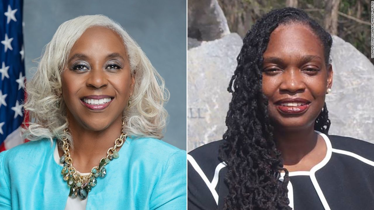 Yolanda Flowers, left, defeated Malika Sanders-Fortier, right, in the Democratic primary in Alabama's governor's race.