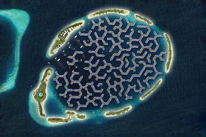 A floating city in the Maldives begins to take shape CNN