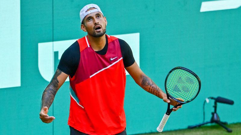Nick Kyrgios: Australian star in heated argument with umpire during comeback win