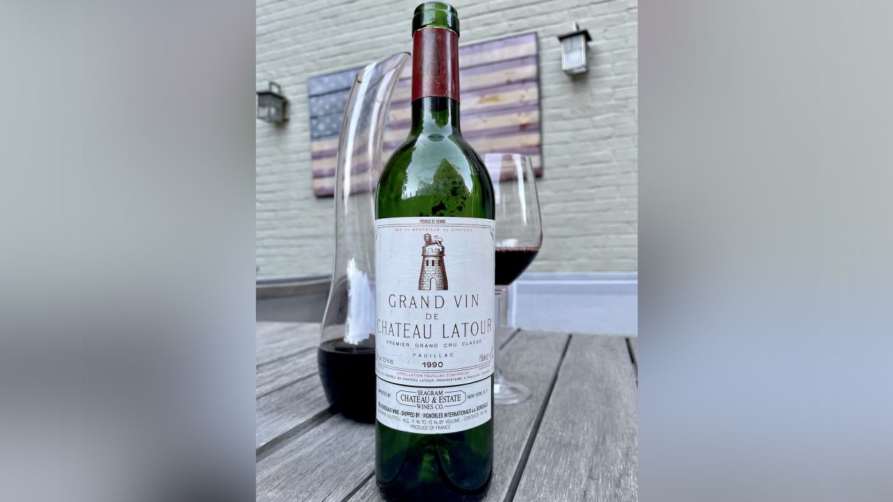 Heye bought this 1990 Château Latour bottle and left it untouched for 23 years.