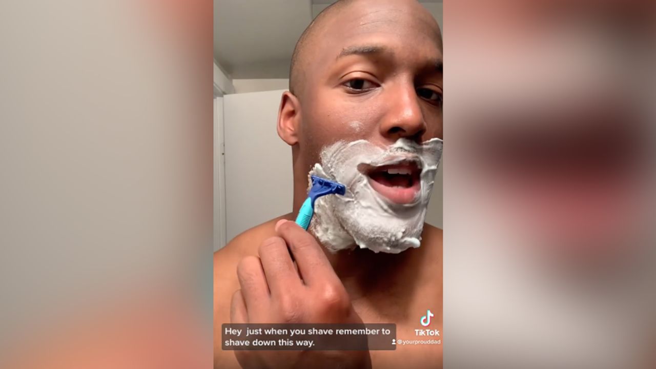 Clayton saw his following explode after he posted a video on how to shave.