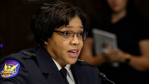 Jeri Williams, chief of the Phoenix Police Department, speaks during a hearing on "Protecting America's Children From Gun Violence" with the Senate Judiciary Committee at the US Capitol on June 15, 2022 in Washington.