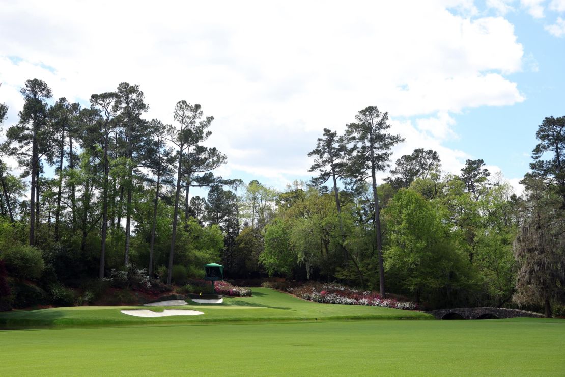 A general view of the 12th hole at Augusta National Golf Club.