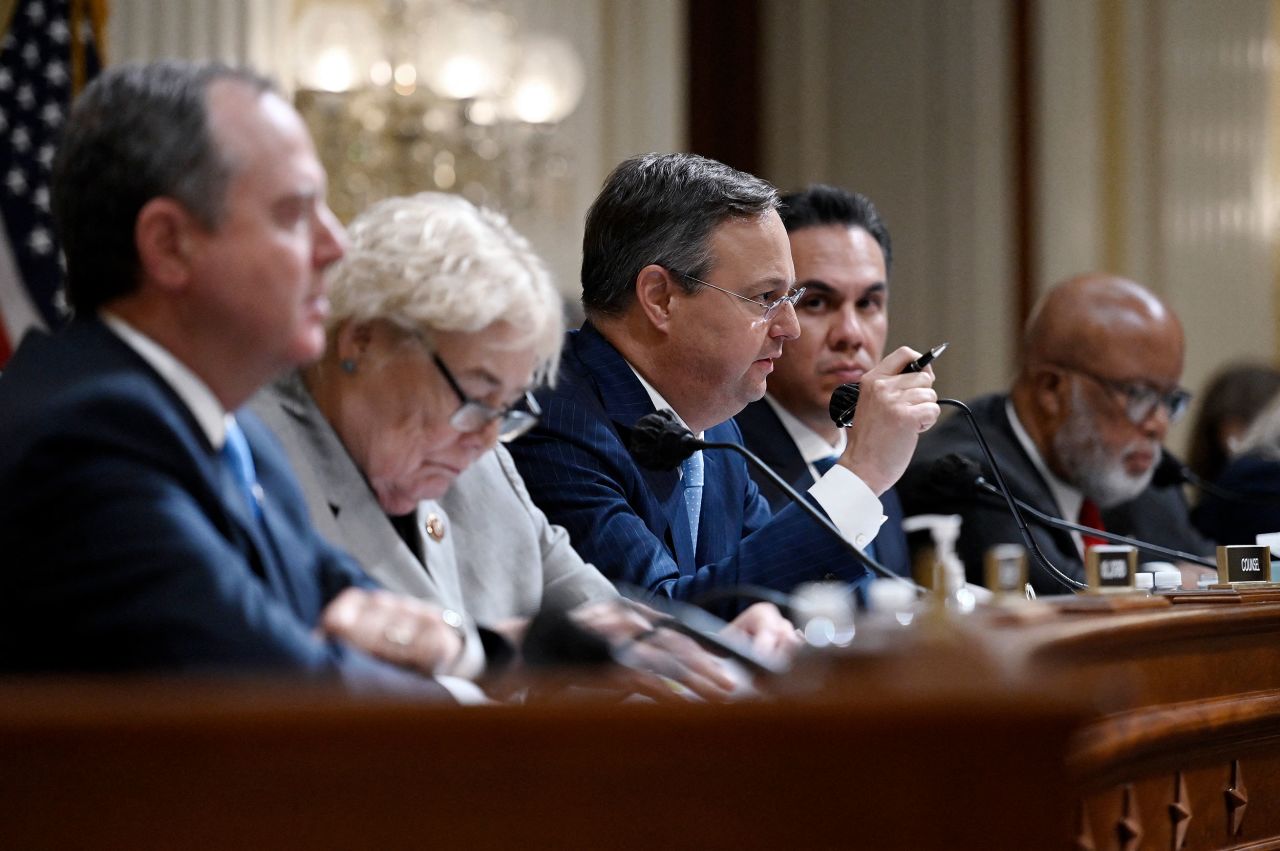 John Wood, senior investigative counsel for the January 6 committee, questions witnesses on June 16.