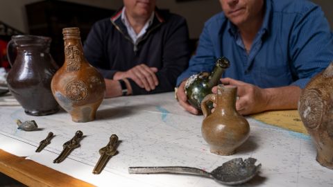 Some of the artifacts from the 1682 wreck have been retrieved and conserved.