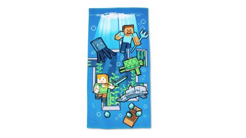أفضل مناشف الشاطئ Minecraft Underwater Adventure Beach Towel
