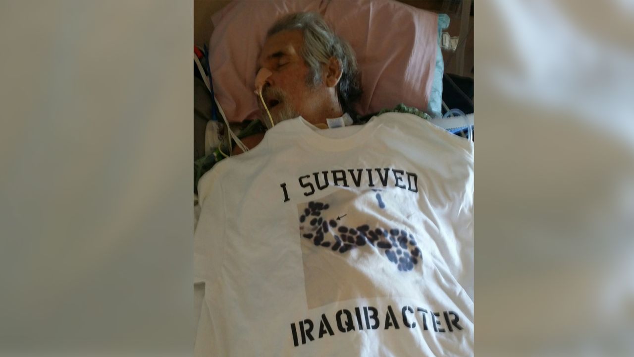 Patterson's body was systemically infected with a virulent drug-resistant bacteria that also infected troops in the Iraq War, earning the pathogen the nickname "Iraqibacter."