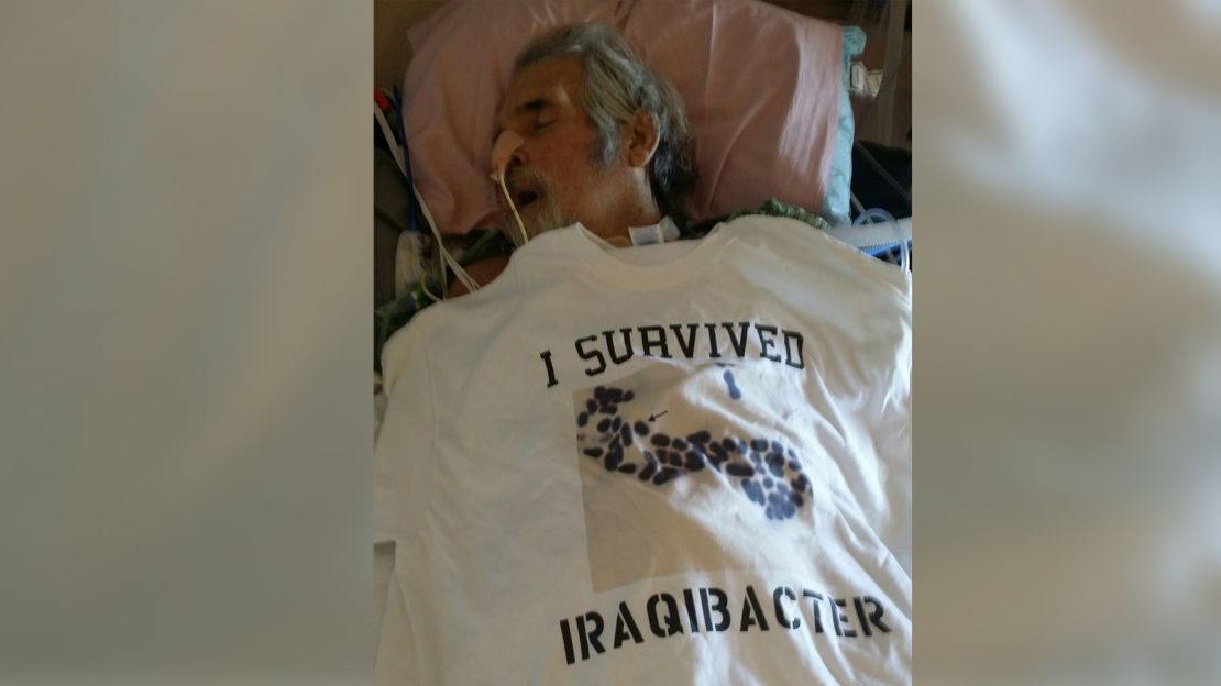 Patterson's body was systemically infected with a virulent drug-resistant bacteria that also infected troops in the Iraq War, earning the pathogen the nickname