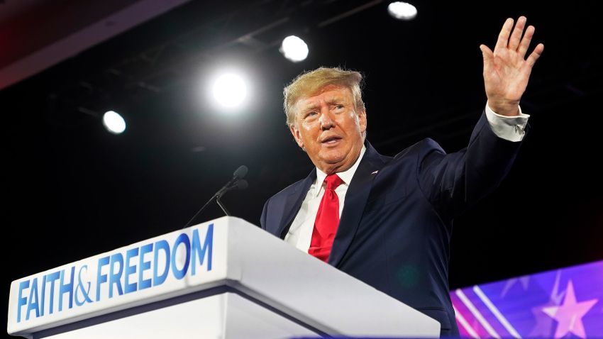 Former President Donald Trump speaks at the Road to Majority conference Friday, June 17, 2022, in Nashville, Tenn.