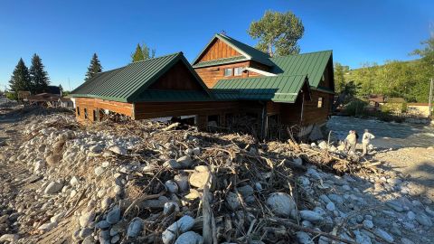 Milt and Kathy Bastian's home was left severely damaged after floodwaters tore down walls.