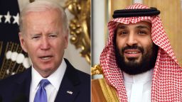 US President Joe Biden and Saudi Arabia's Crown Prince Mohammed bin Salman 