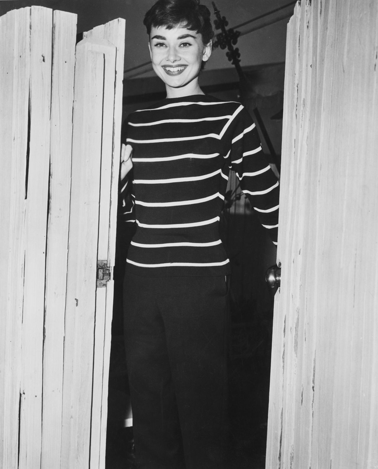 Actress Audrey Hepburn in 1955.