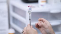 A pharmacist prepares a dose of the Moderna COVID-19 vaccination for children under five at Walgreens pharmacy Monday, June 20, 2022, in Lexington, S.C. Today marked the first day COVID-19 vaccinations were made available to children under 5 in the United States. 