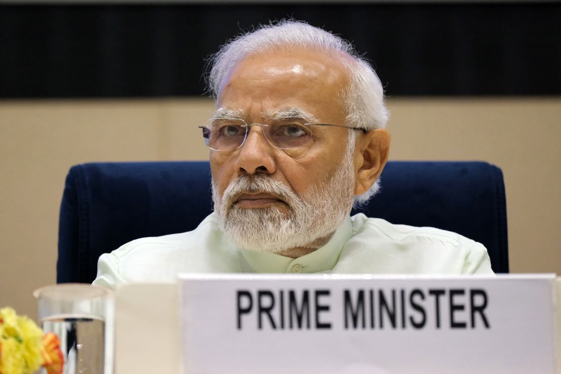 India's Prime Minister, Narendra Modi, pictured here on June 6, has not publicly commented on the recent BJP officials' comments about the Prophet Mohammed. 