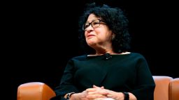 Supreme Court Associate Justice Sonia Sotomayor appears at an event Tuesday, April 5, 2022, at Washington University in St. Louis. (AP Photo/Jeff Roberson)