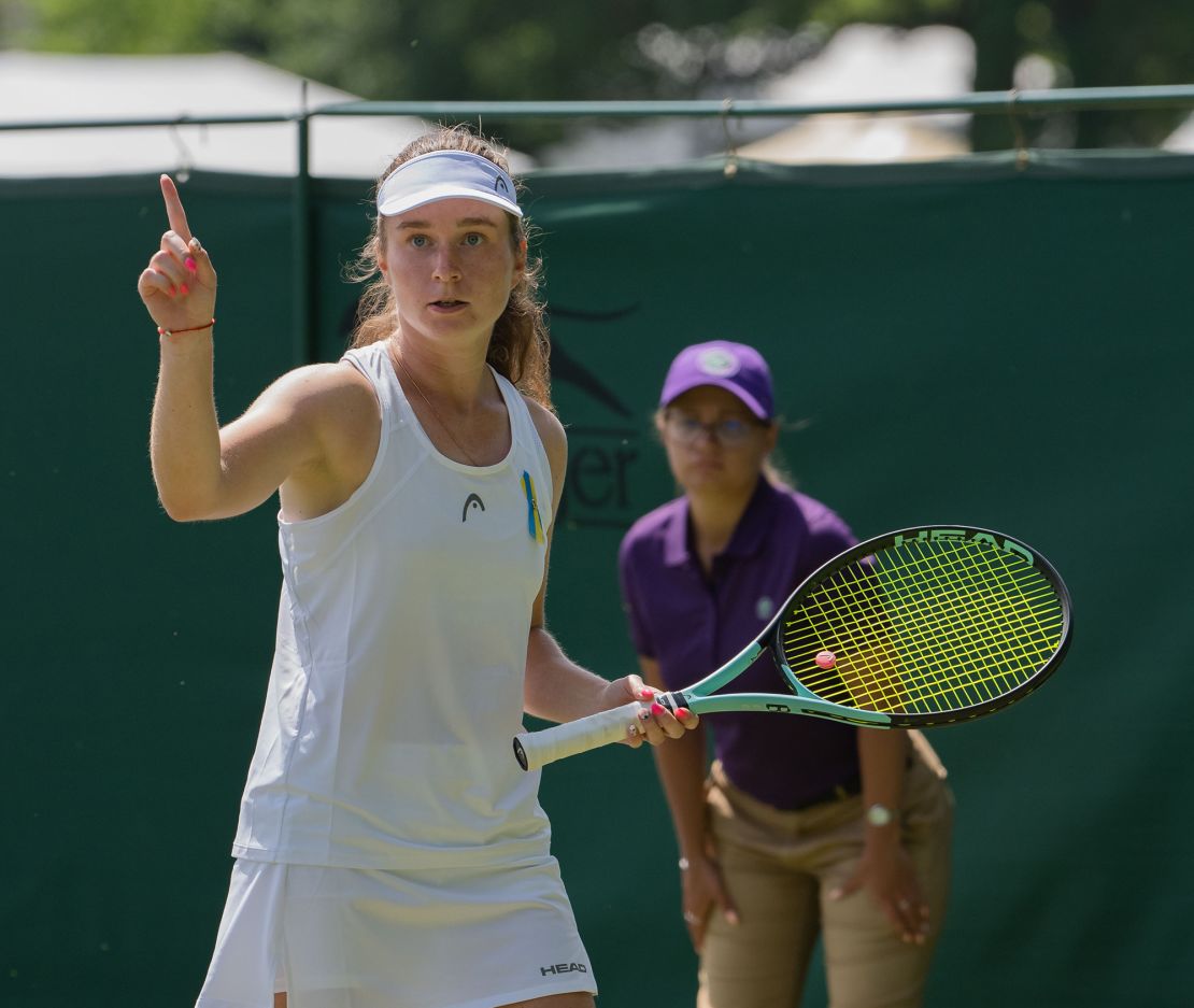 Snigur defeated Suzan Lamens in her opening qualifying match at Roehampton. 
