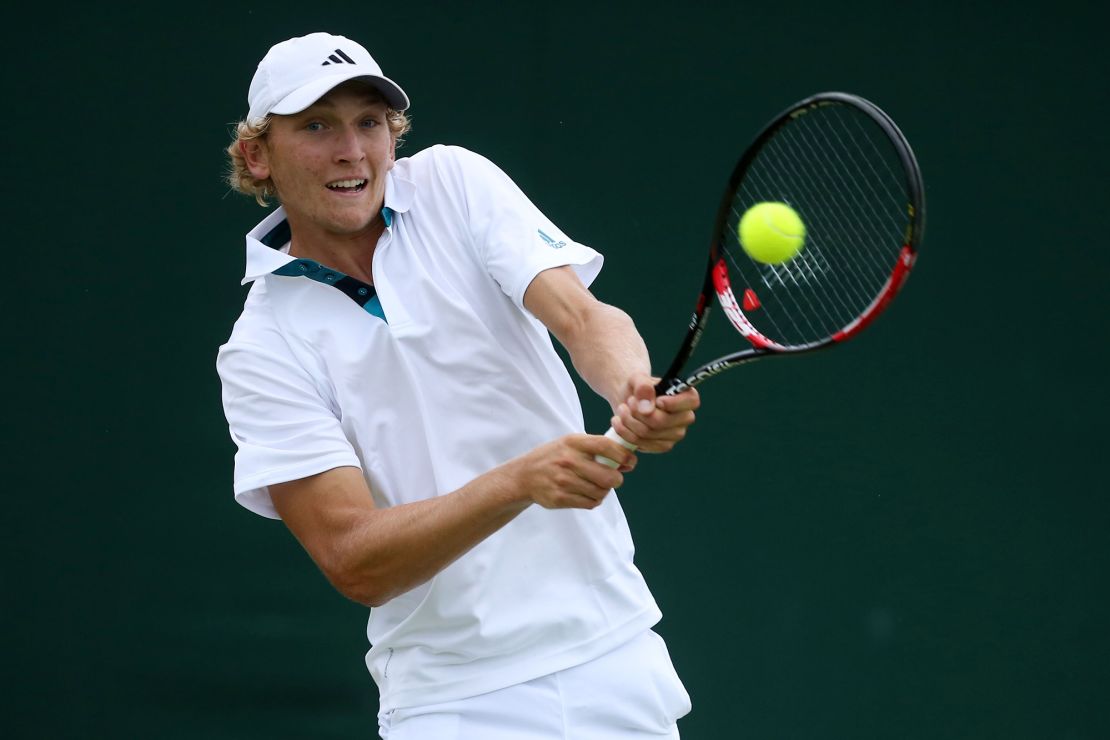 Krueger competed in the boys' singles competition at Wimbledon in 2012.
