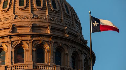 The Texas State Capitol is seen on the first day of the 87th Legislature's third special session on September 20, 2021 in Austin, Texas.