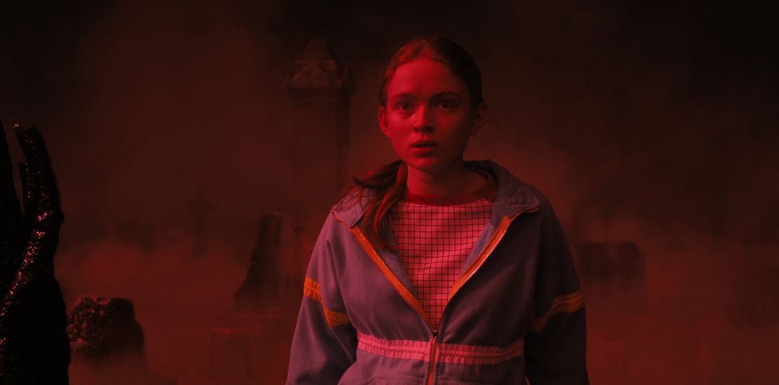 Sadie Sink as Max Mayfield is shown in a scene from "Stranger Things." 