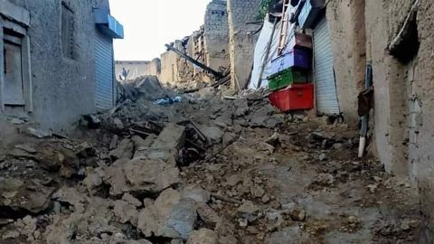 The earthquake struck at 1:24 a.m. about 46 kilometers southwest of the city of Khost.