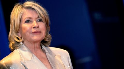 Martha Stewart, here in April, says she has tested positive for Covid-19.