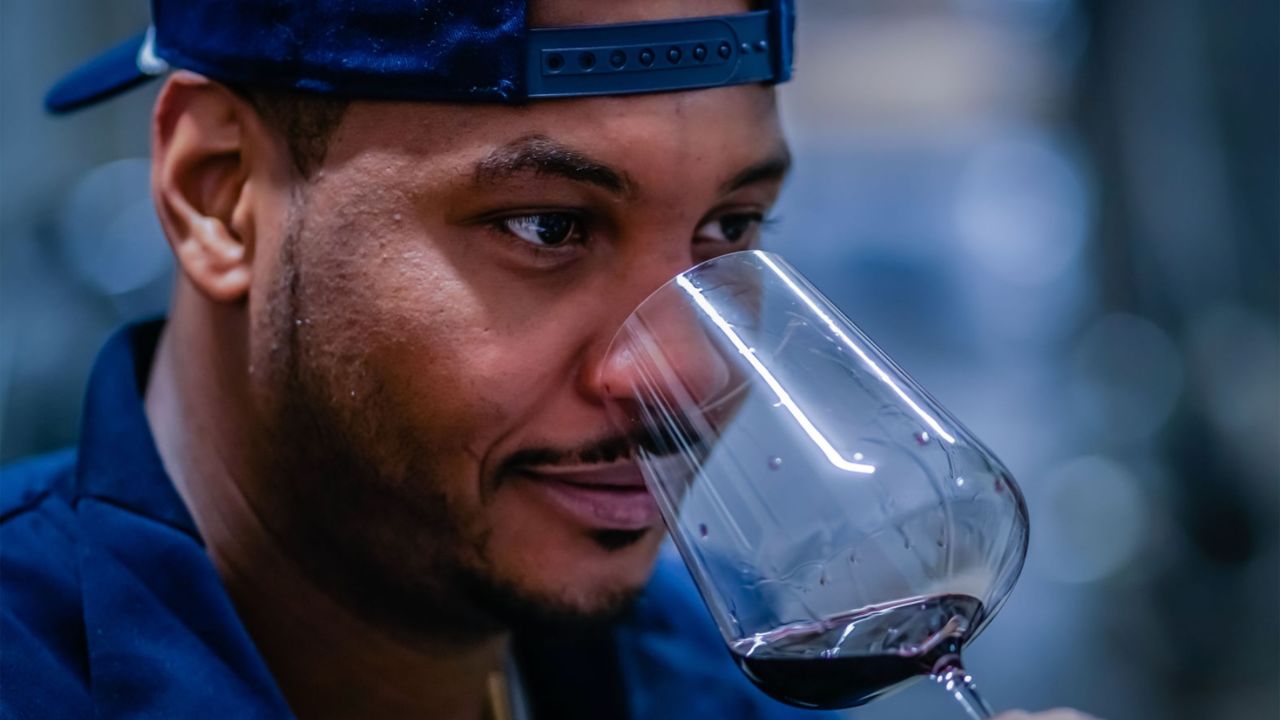 Carmelo Anthony began drinking wine in 2005 while playing for the Denver Nuggets.