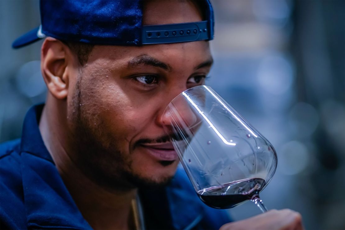 Carmelo Anthony began drinking wine in 2005 while playing for the Nuggets.