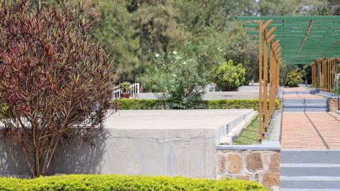 Groby w Kigali Memorial ofiar ludobójstwa w Rwandzie z 1994 roku.