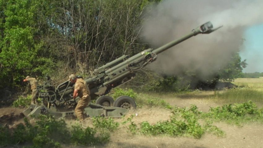 US gun on Ukraine frontline Ben Wedeman