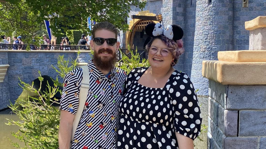 <strong>Disney couple:</strong> Renata Bastos met Brian Mehl 10 years ago at Disneyland. Here's Brian and Renata on a recent Disney trip. They got married a few years ago, and Renata took Brian's last name.