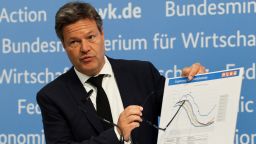German Economy Minister Robert Habeck gives a statement on the topics of energy and security of supply, in Berlin, Germany June 23, 2022. REUTERS/Christian Mang